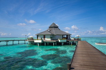 Overwater Restaurant at Maldivian Sun Island Resort