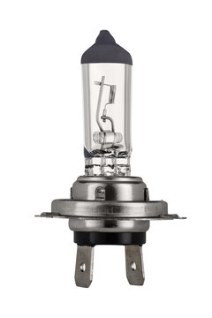 Halogen car headlight bulb H7 or H4