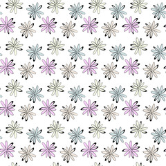 seamless flowers pattern