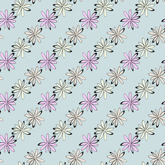 seamless flowers pattern