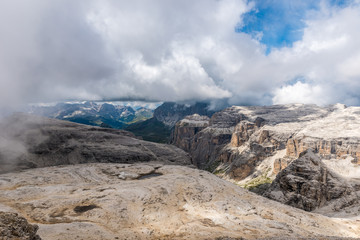 Dolomites Italy - Val Gardena -  Passo Sella