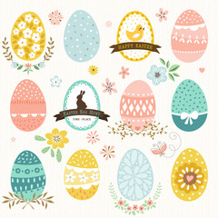 Easter Eggs and Flowers