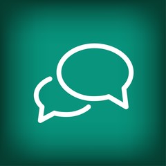 Fototapeta premium Pictograph of message or chat