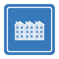 Immeuble dans un panneau