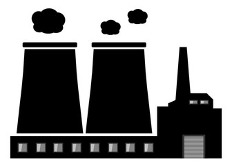 Nuage de pollution d'une usine