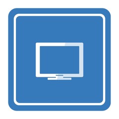 Ecran de télévision dans un panneau