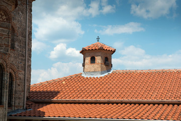 Details of the Holy Monastery of Great Meteoron in Meteora - complex of Eastern Orthodox monasteries, Greece