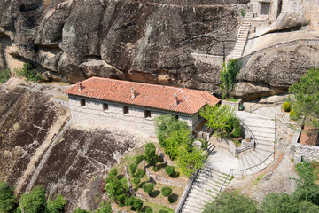 Details of the Holy Monastery of Great Meteoron in Meteora - complex of Eastern Orthodox monasteries, Greece