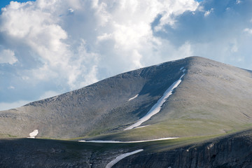 The trailway on summit of Mount Olympus - highest mountain in Greece