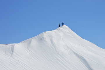 Reaching the top of the mountain