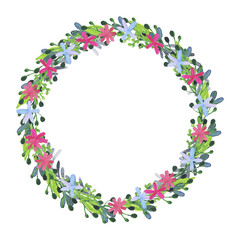 Hand painted vintage watercolor frames.