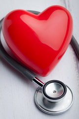 Heart with Stethoscope