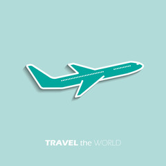 Travel the World Plane icon