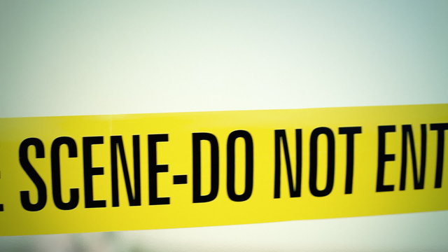 Crime scene tape do not enter