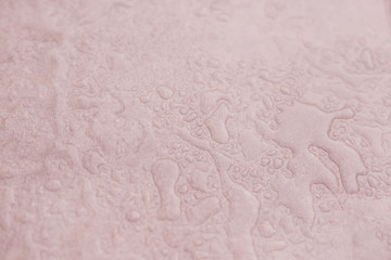 Bubbly structure with blurred background. Copy space photography