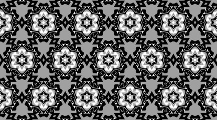 Орнамент с чёрными и серыми элементами. 9
