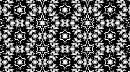 Орнамент с чёрными и серыми элементами. 2

