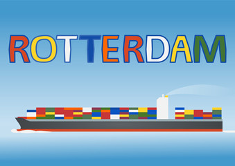 Rotterdam - Stadt mit riesigem Containerhafen