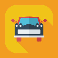 Flat modern design with shadow icons car