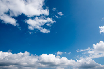beautiful clouds in the  blue sky of Thailand
