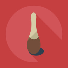 Flat modern design with shadow icons varnish