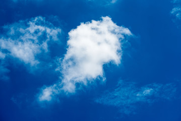 beautiful clouds in the  blue sky of Thailand