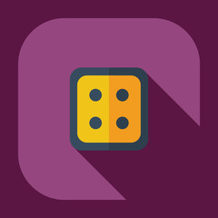 Flat modern design with shadow icons button