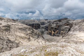Dolomites Italy - Val Gardena -  Passo Sella