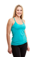 smiling fitness woman portrait