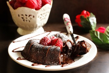 Chocolate lava cake / molten lava cake