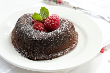 Chocolate lava cake / molten lava cake