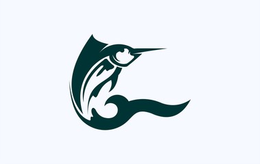 fish marlin vector