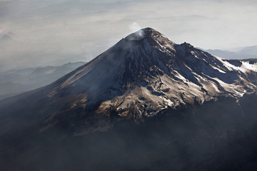 Volcano Popocatepetl, Mexico. View from plain. - 102377419