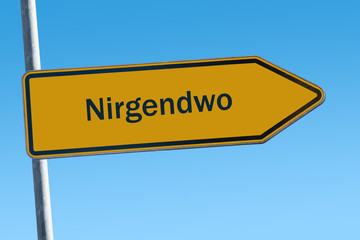 Schild 65 - Nirgendwo