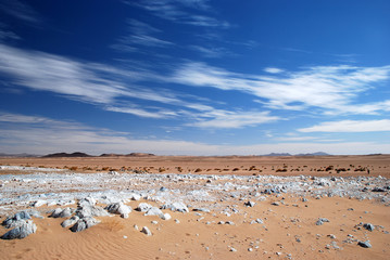 Fototapeta na wymiar Snow in the Desert