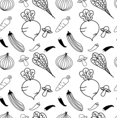 black and white seamless patterns. Endless texture can be used for wallpaper, web page background. pattern swatches included in file, for your convenient use