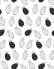black and white seamless patterns. Endless texture can be used for wallpaper, web page background. pattern swatches included in file, for your convenient use