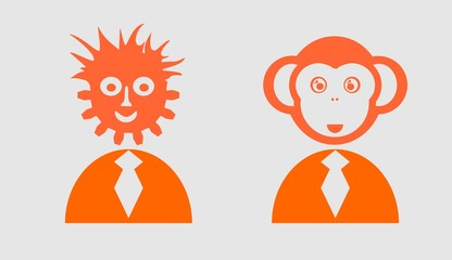 people icons with various head