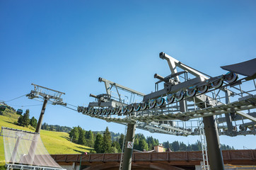 Fototapeta na wymiar Ski station in summer