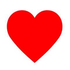 red heart with clipping paths