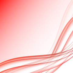 Red and white waves modern futuristic abstract background
