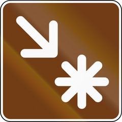 United States MUTCD guide road sign - Assembly point