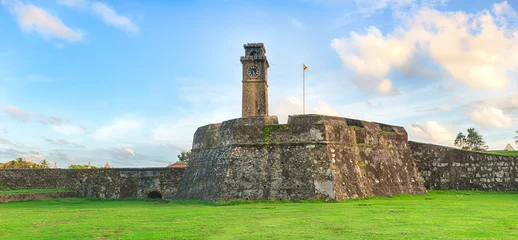 Fototapete Gründungsarbeit Anthonisz Memorial Clock Tower in Galle, Sri Lanka
