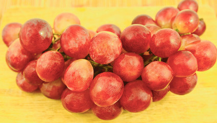 red grape isolated on white