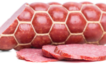 Delicious italian salami sausage.