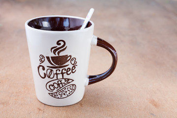 coffee Mug with a spoon
