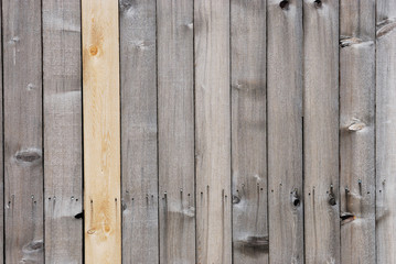 close up on detail of wood fence
