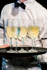 waiter with champagne