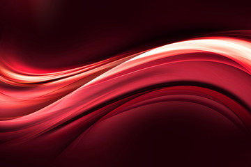 Abstract Elegant Red Wave Background Design