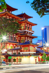 Buddha Toothe Relic Temple  Chinatown  Singapore